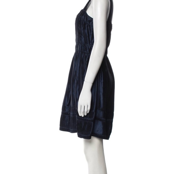 Burberry Navy Blue Midi Dress - Picture 3 of 4